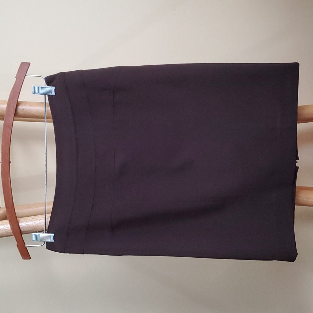 Brown Skirt Size 2P with Zipper Slit